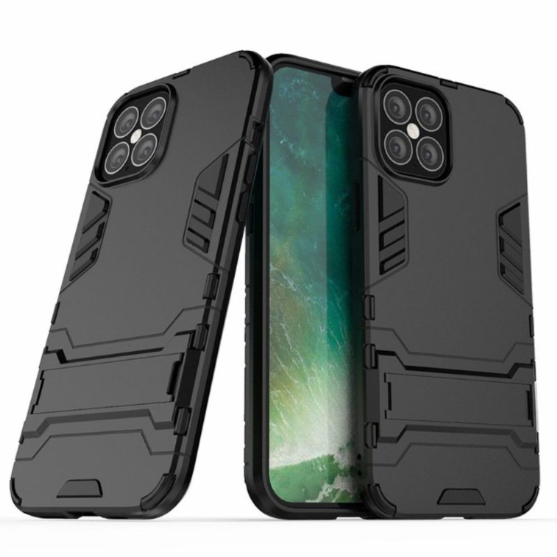 Hoesje voor iPhone 12 Pro Max Anti-fall Cool Guard Schokbestendig Met Geïntegreerde Standaard