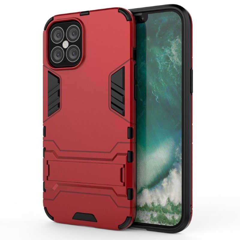 Hoesje voor iPhone 12 Pro Max Anti-fall Cool Guard Schokbestendig Met Geïntegreerde Standaard