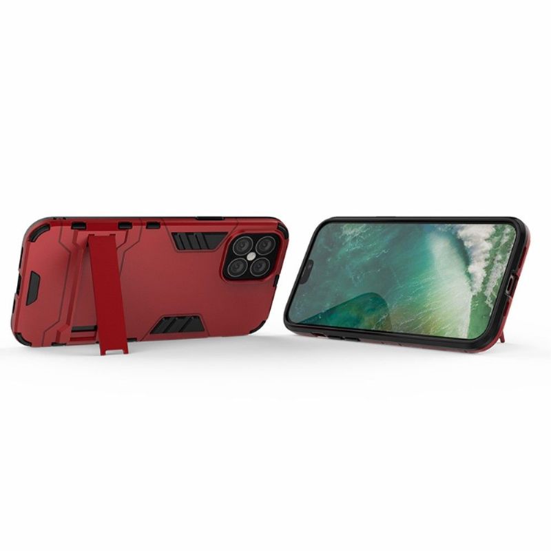 Hoesje voor iPhone 12 Pro Max Anti-fall Cool Guard Schokbestendig Met Geïntegreerde Standaard