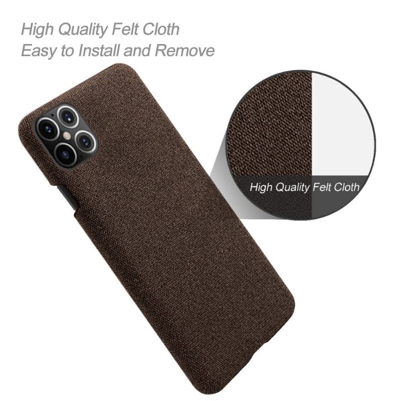 Hoesje voor iPhone 12 Pro Max Anti-fall Stoffen Bekleding