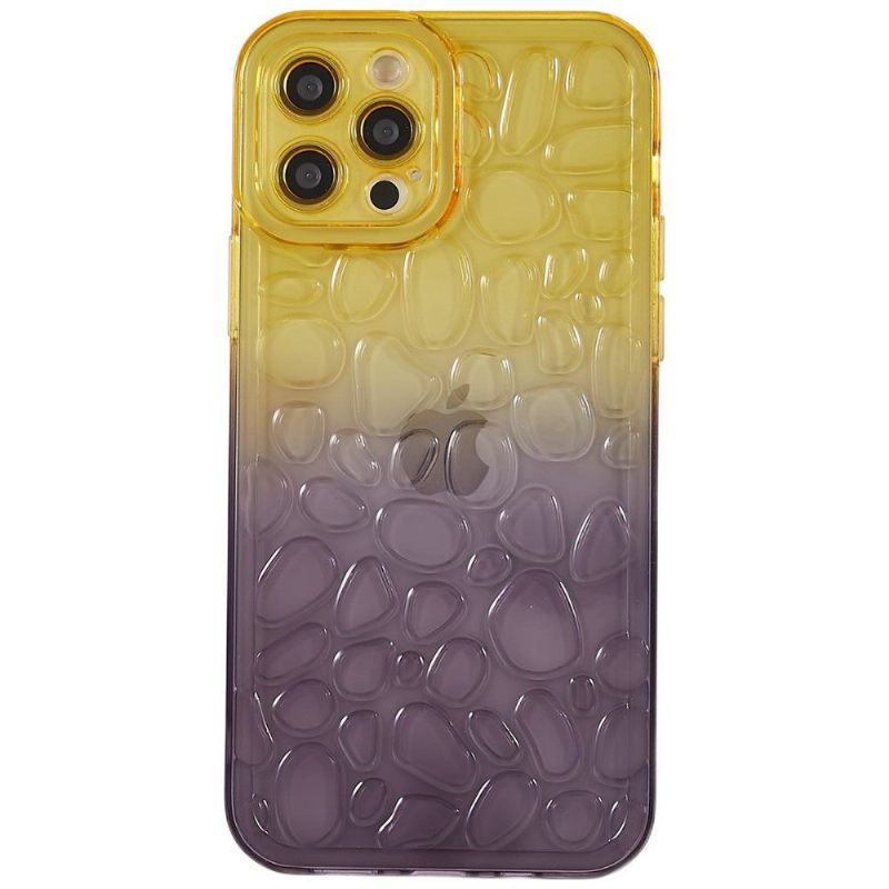 Hoesje voor iPhone 12 Pro Max Anti-fall Tweekleurige Kiezelstenen