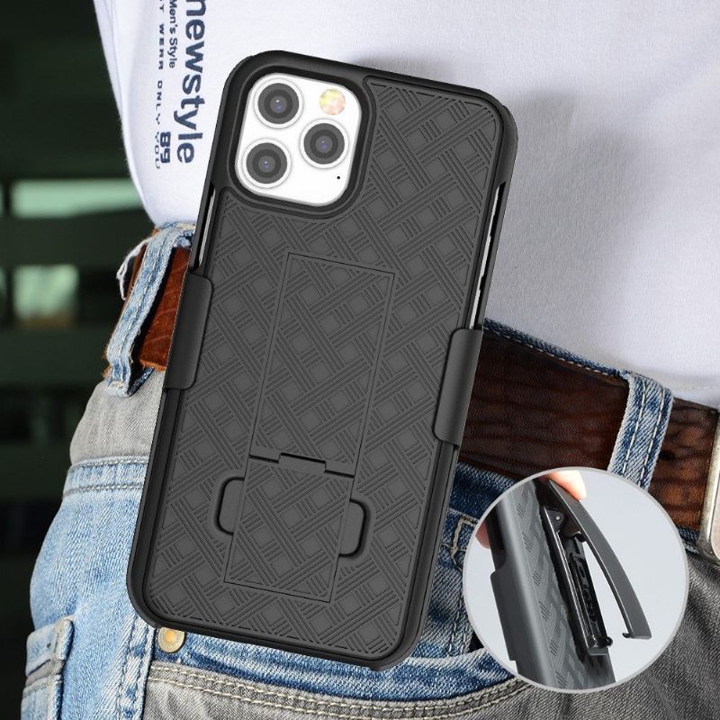 Hoesje voor iPhone 12 Pro Max Integraal Met Riemclip