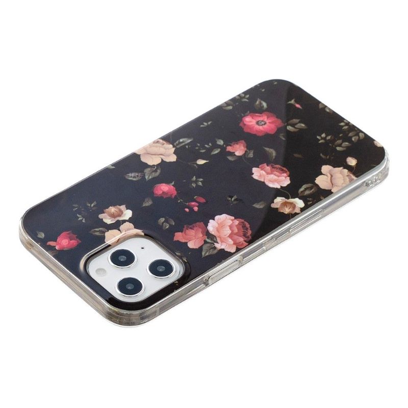 Hoesje voor iPhone 12 Pro Max Lichtgevende Bloemen