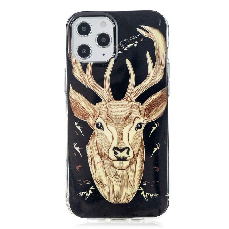 Hoesje voor iPhone 12 Pro Max Lichtgevende Eland