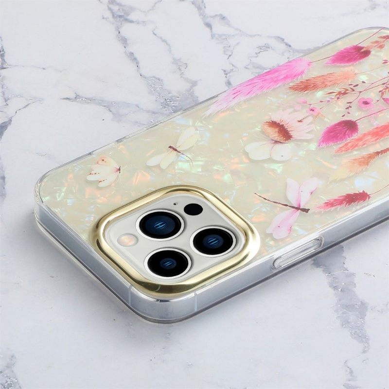 Hoesje voor iPhone 12 Pro Max Vlinders En Bloemen