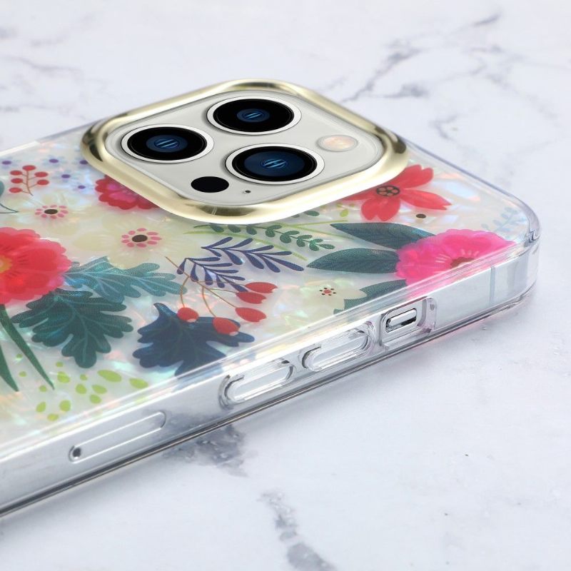 Hoesje voor iPhone 12 Pro Max Vlinders En Bloemen