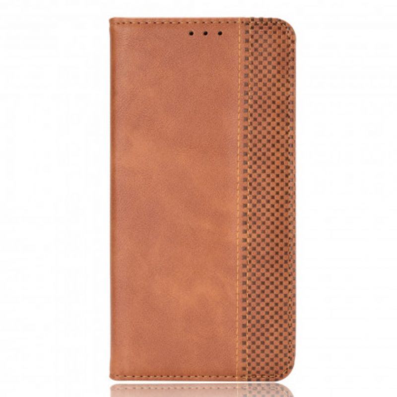 Bescherming Hoesje voor Oppo A54 5G / A74 5G Folio-hoesje Gestileerd Vintage Leereffect