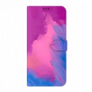 Folio-hoesje voor Oppo A54 5G / A74 5G Waterverf