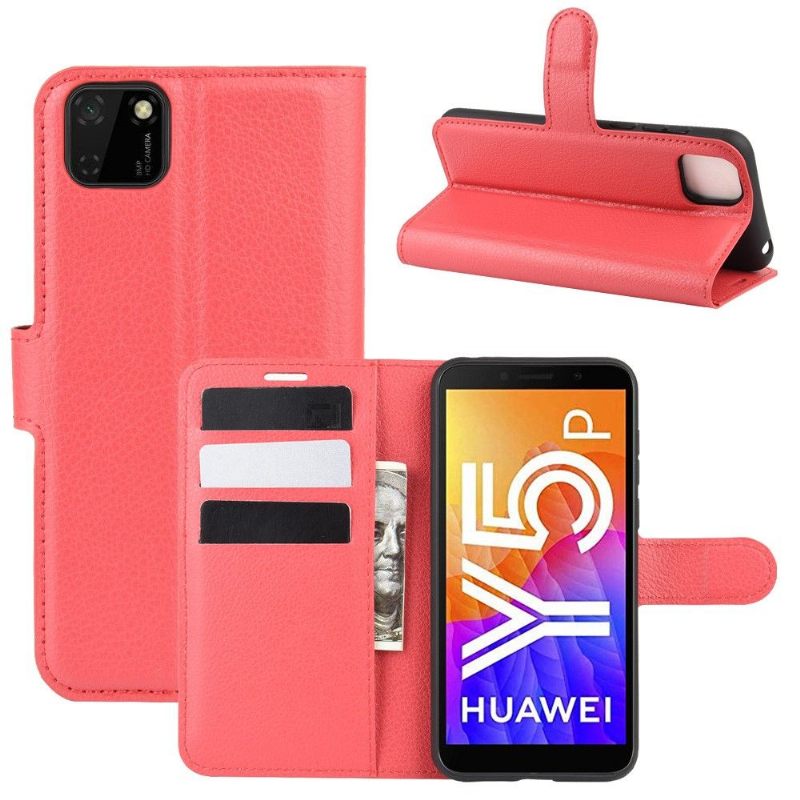 Folio-hoesje voor Huawei Y5p Portemonnee Leren Leerstijl