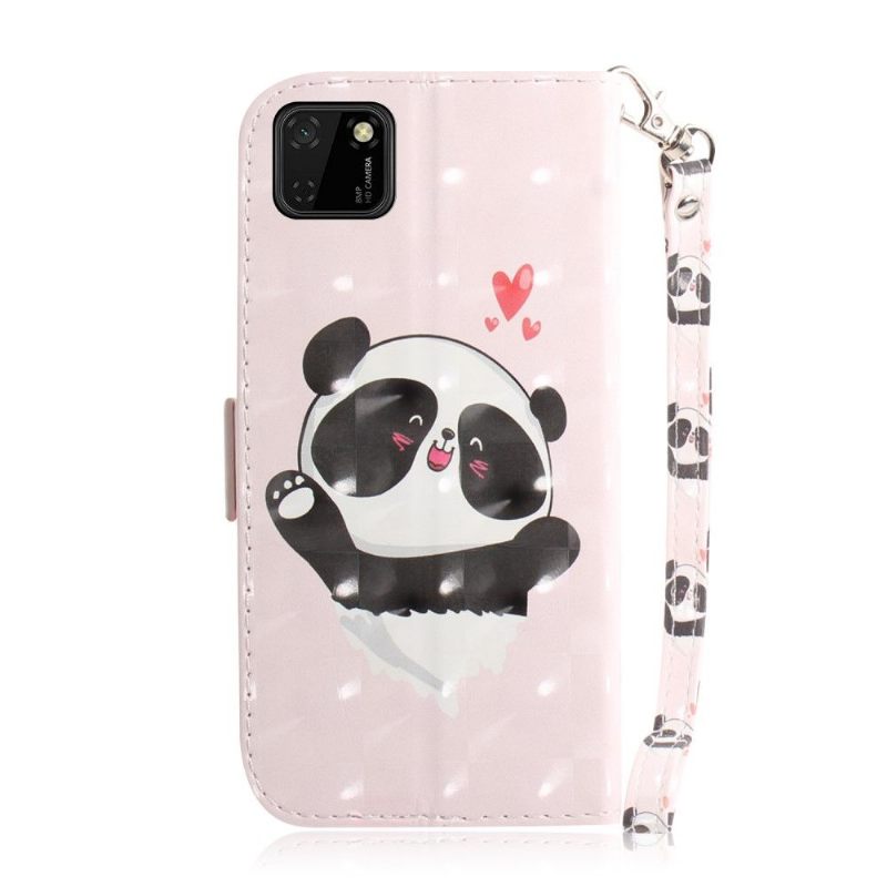 Folio-hoesje voor Huawei Y5p Schattige Panda