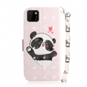 Folio-hoesje voor Huawei Y5p Schattige Panda