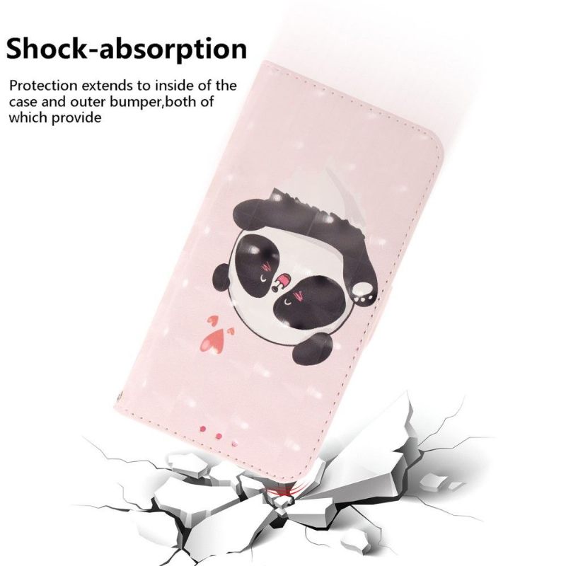Folio-hoesje voor Huawei Y5p Schattige Panda