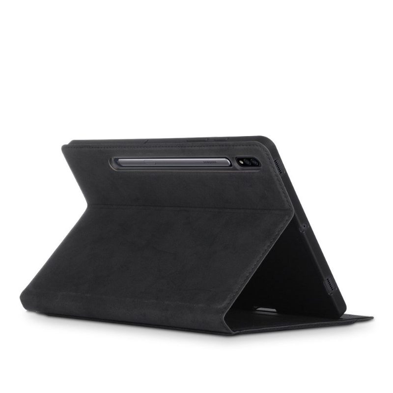 Folio-hoesje voor Samsung Galaxy Tab S7+ Anti-fall Mat Leereffect