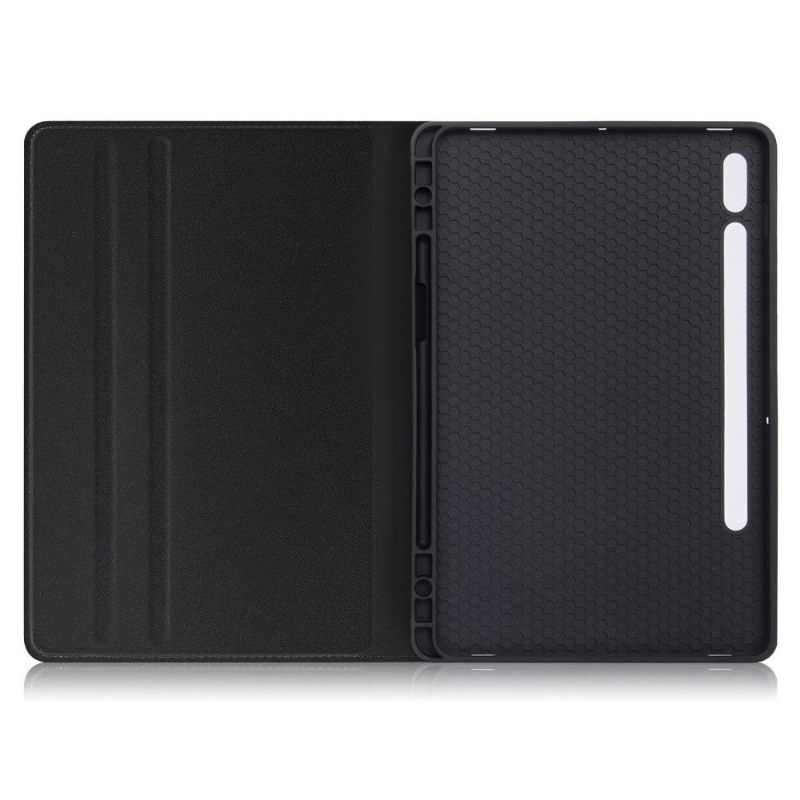 Folio-hoesje voor Samsung Galaxy Tab S7+ Anti-fall Mat Leereffect