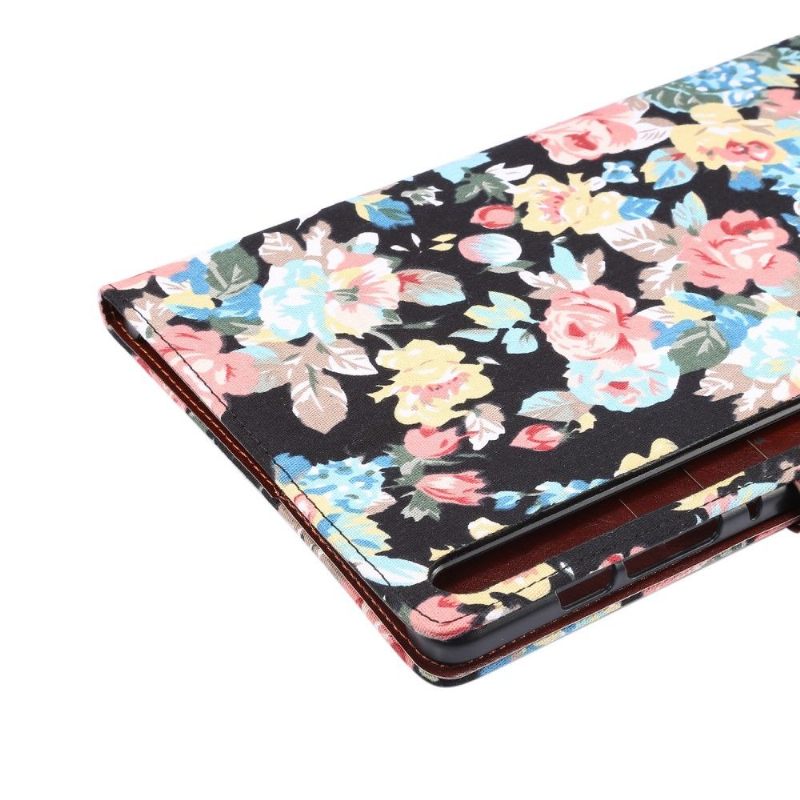 Folio-hoesje voor Samsung Galaxy Tab S7+ Bloemenstof