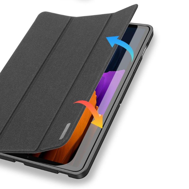 Leren Hoesje voor Samsung Galaxy Tab S7+ Bescherming Driebladige Premium-serie