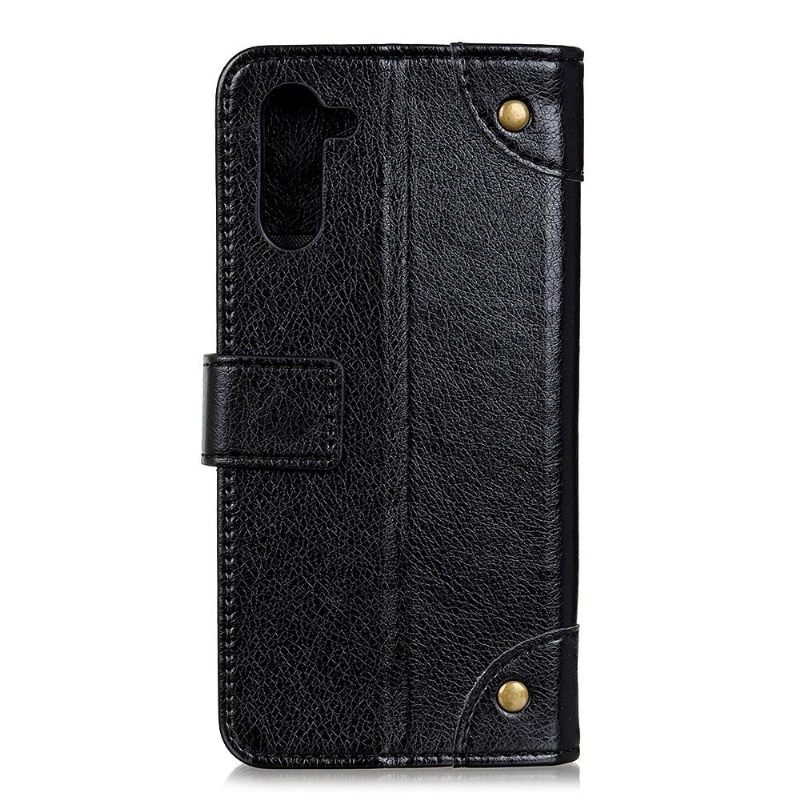 Flip Case voor OnePlus Nord Vintage Nappa