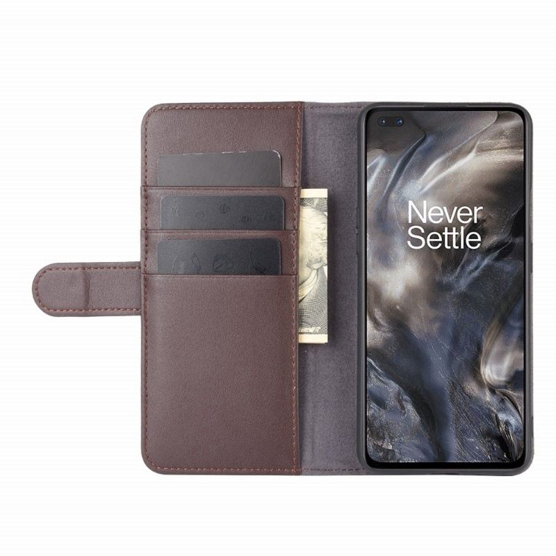 Folio-hoesje voor OnePlus Nord Premium Leer