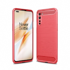 Hoesje voor OnePlus Nord Flexibel Geborsteld Effect