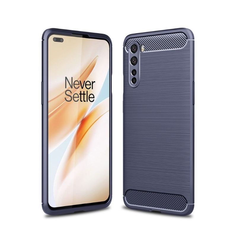 Hoesje voor OnePlus Nord Flexibel Geborsteld Effect