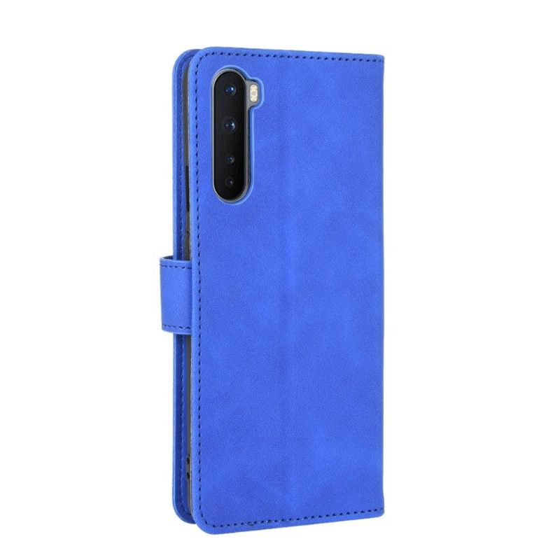 Leren Hoesje voor OnePlus Nord Folio-hoesje Blauw Kunstleer