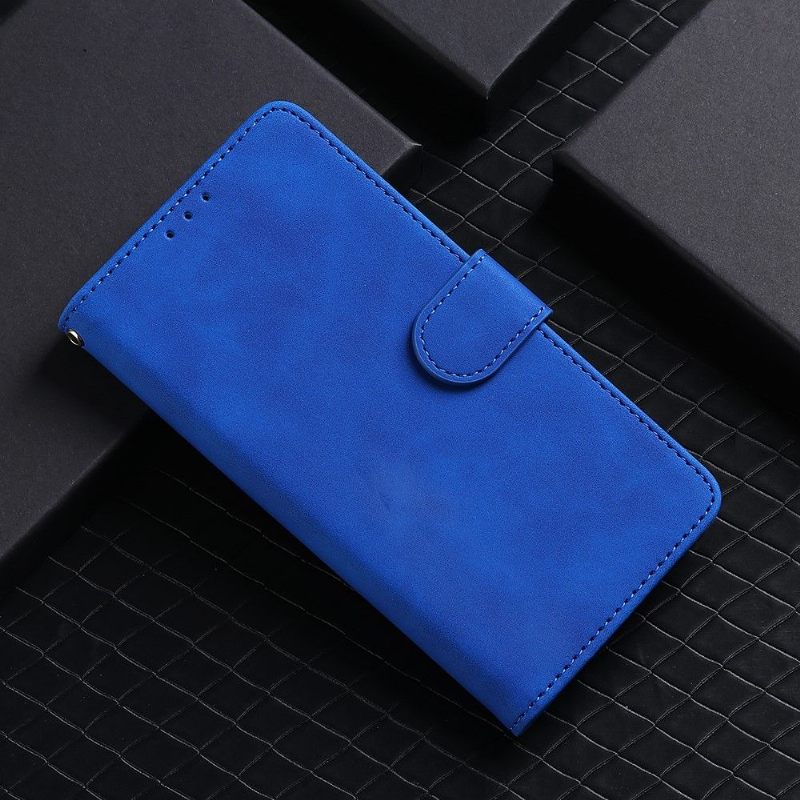 Leren Hoesje voor OnePlus Nord Folio-hoesje Blauw Kunstleer