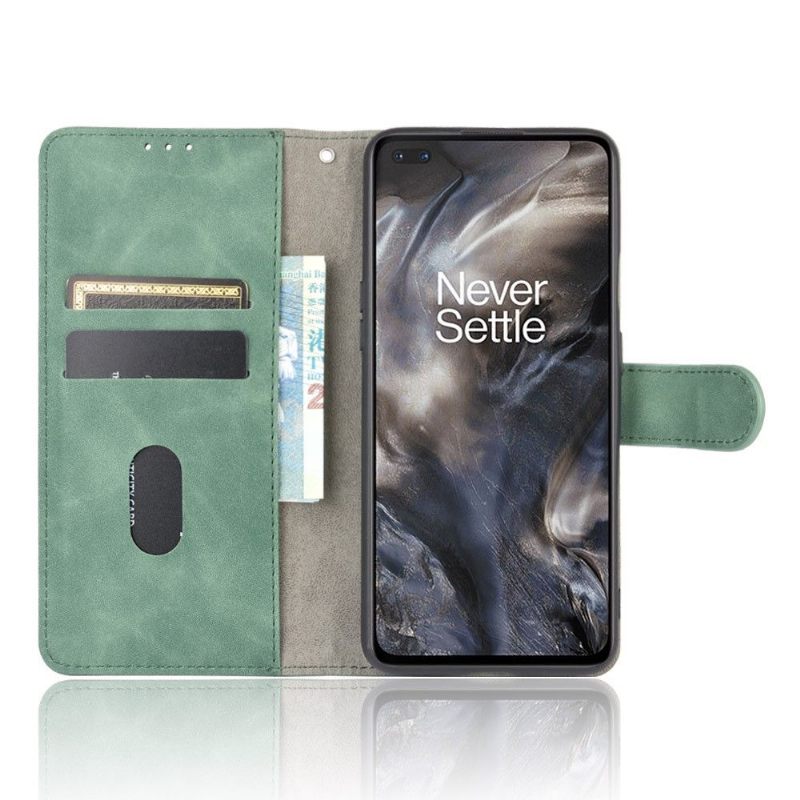 Leren Hoesje voor OnePlus Nord Folio-hoesje Groen Kunstleer