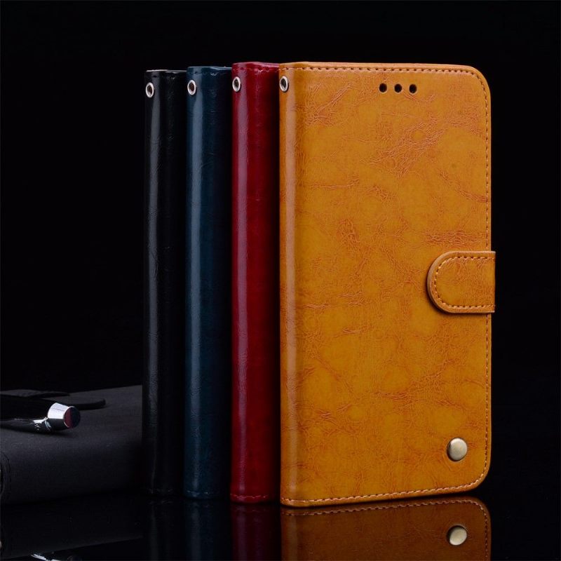 Cover voor Samsung Galaxy S20 Luxe Vintage Leereffect