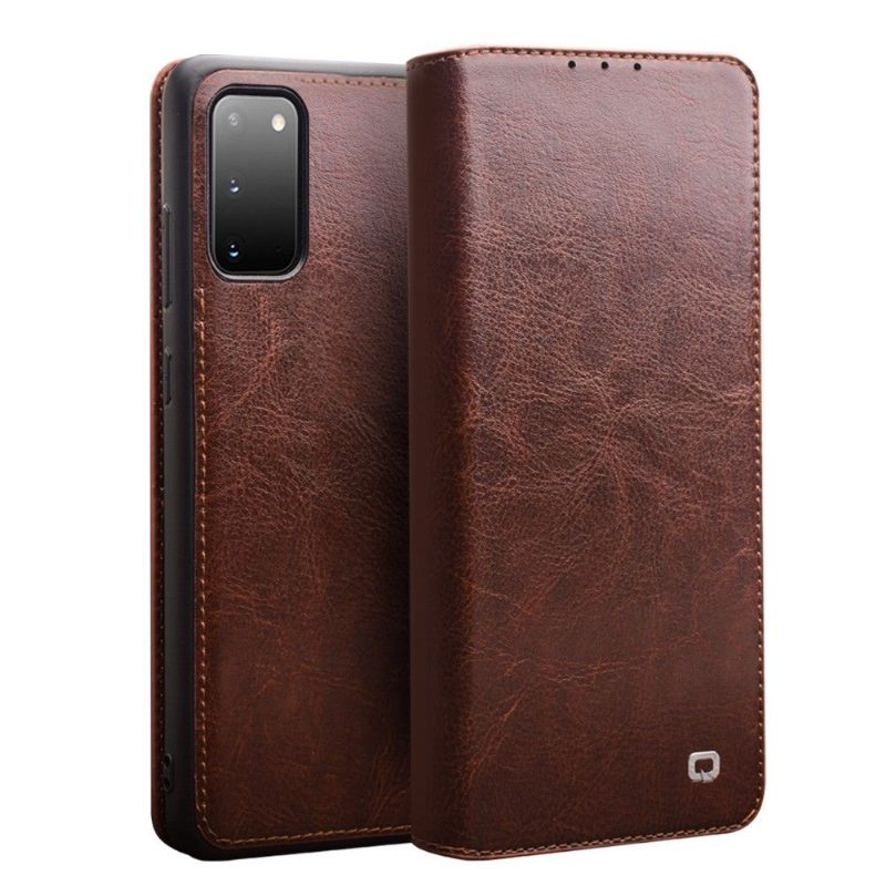 Flip Case voor Samsung Galaxy S20 Handgemaakt Echt Leer