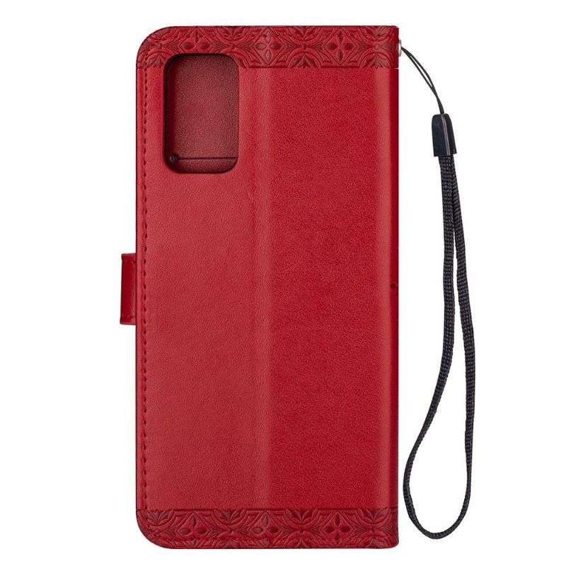 Flip Case voor Samsung Galaxy S20 Met Ketting Mandala - Rood