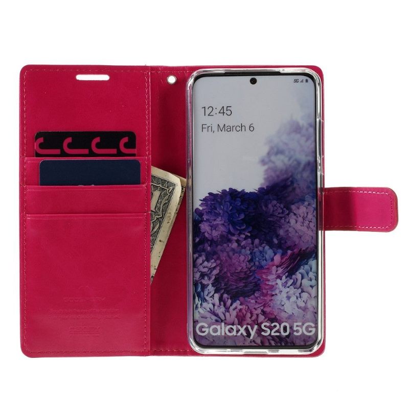 Folio-hoesje voor Samsung Galaxy S20 Anti-fall Mercurius Blauwe Maan