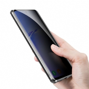 Hoesje voor Samsung Galaxy S20 Afneembaar Gehard Glas Met Privacyfilter