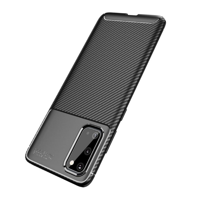 Hoesje voor Samsung Galaxy S20 Gel Koolstofvezel Stijl