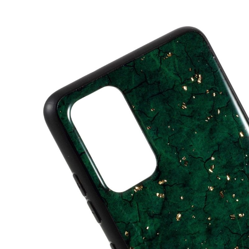 Hoesje voor Samsung Galaxy S20 Glam Bladgoud Coating