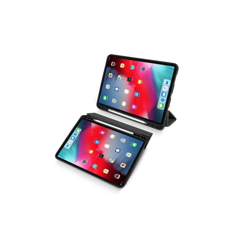 iPad Pro 12.9 2018 - Premium Hoesje En Pennensleuf Met Canvaseffect