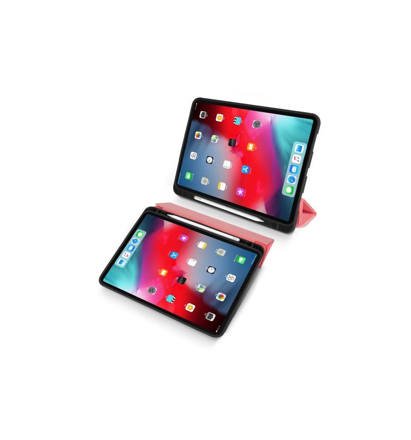 iPad Pro 12.9 2018 - Premium Hoesje En Pennensleuf Met Canvaseffect