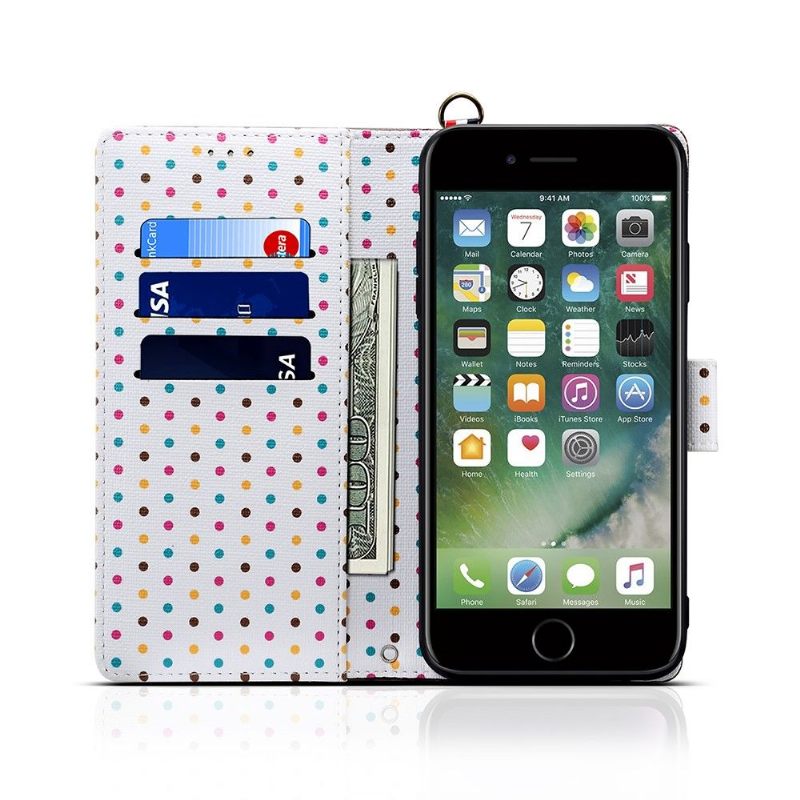 Cover voor iPhone 8 Plus / 7 Plus Vintage Stippen