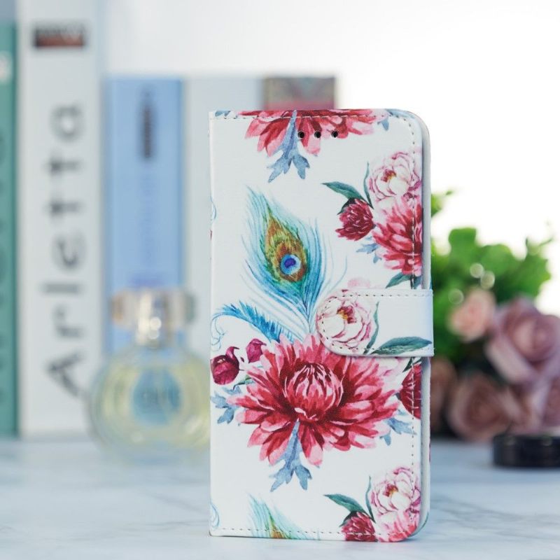 Flip Case voor iPhone 8 Plus / 7 Plus Pauwbloem