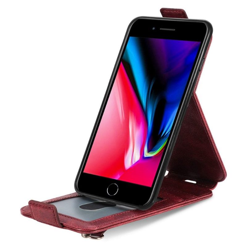 Folio-hoesje voor iPhone 8 Plus / 7 Plus Kaarthouder Met Verticale Flap