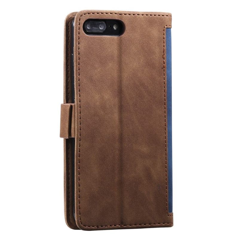 Folio-hoesje voor iPhone 8 Plus / 7 Plus Met Ketting Vintage Kaarthouder