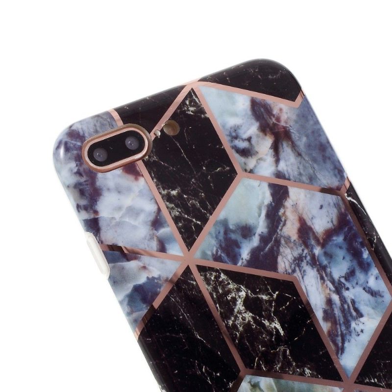 Hoesje voor iPhone 8 Plus / 7 Plus Geometrisch Marmer