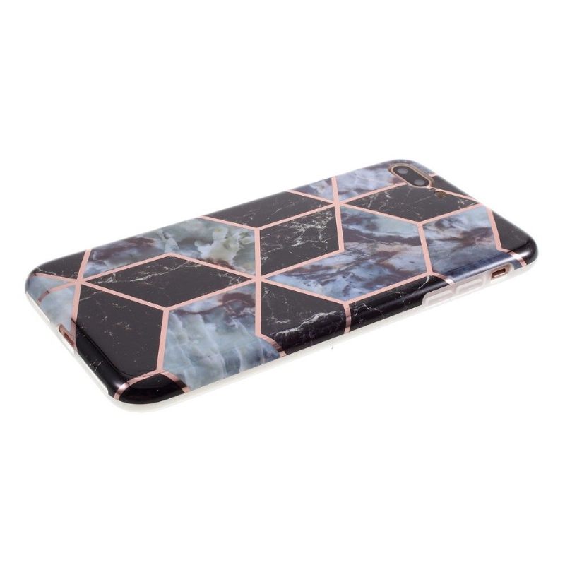 Hoesje voor iPhone 8 Plus / 7 Plus Geometrisch Marmer