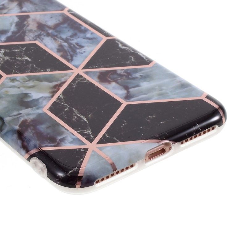 Hoesje voor iPhone 8 Plus / 7 Plus Geometrisch Marmer