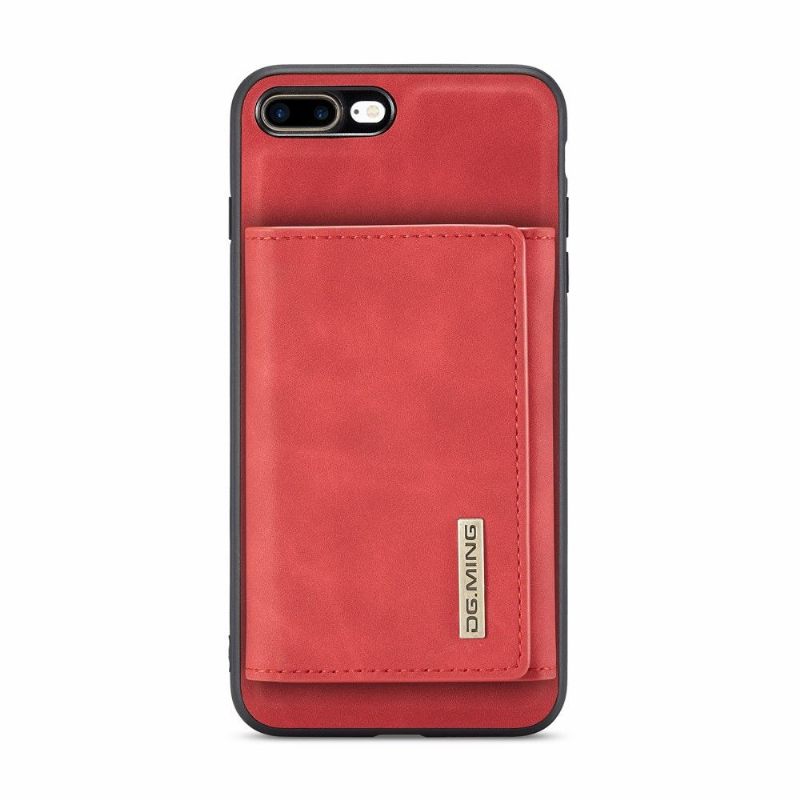 Hoesje voor iPhone 8 Plus / 7 Plus Met Magnetische Kaarthouder