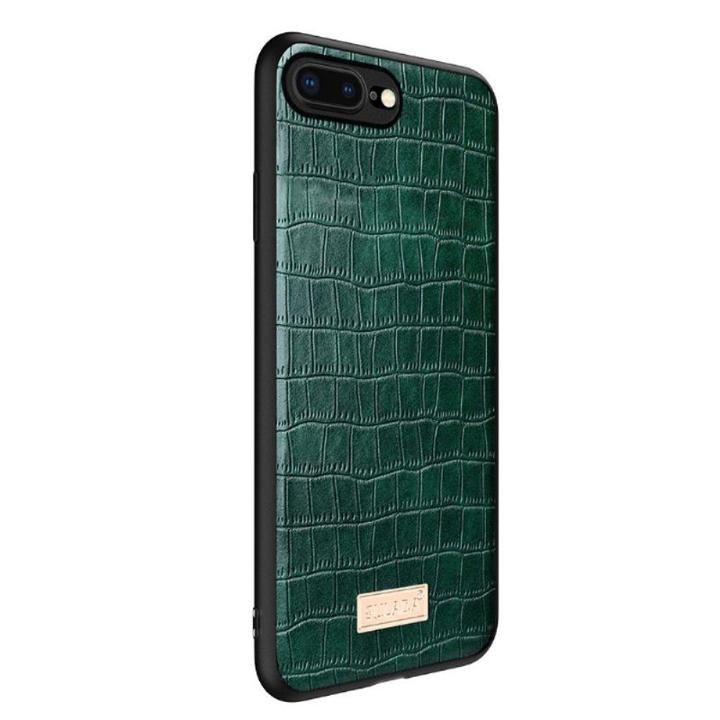 Hoesje voor iPhone 8 Plus / 7 Plus Sulada Krokodillenleereffect