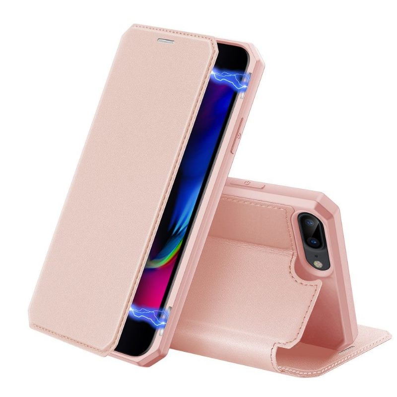 Leren Hoesje voor iPhone 8 Plus / 7 Plus Bescherming Magnetische Case Kaarthouder