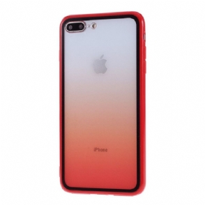 Telefoonhoesje voor iPhone 8 Plus / 7 Plus Transparant Verloop