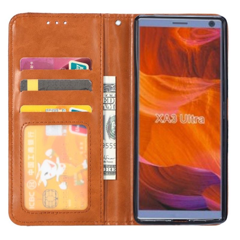 Case voor Sony Xperia 10 Bescherming Leren Stand Case