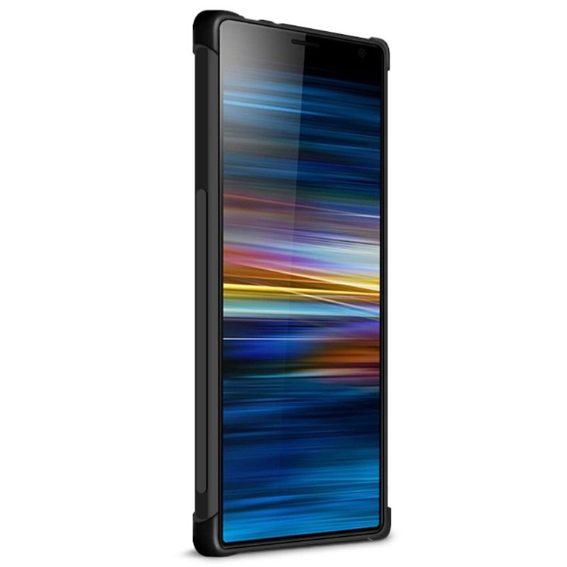 Hoesje voor Sony Xperia 10 Klasse Protect - Zwart Metaal