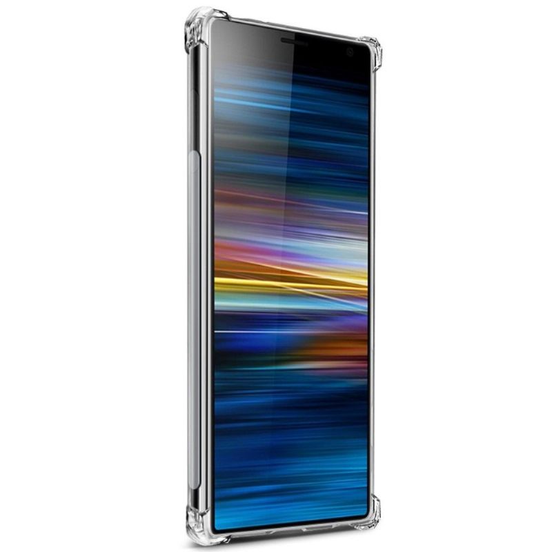 Hoesje voor Sony Xperia 10 Transparant + Beschermfolie